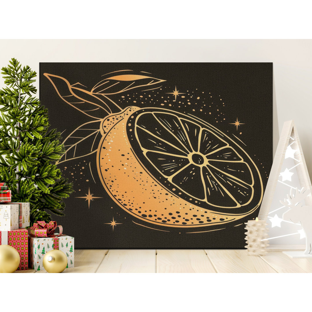Celestial Orange Slice Canvas Print