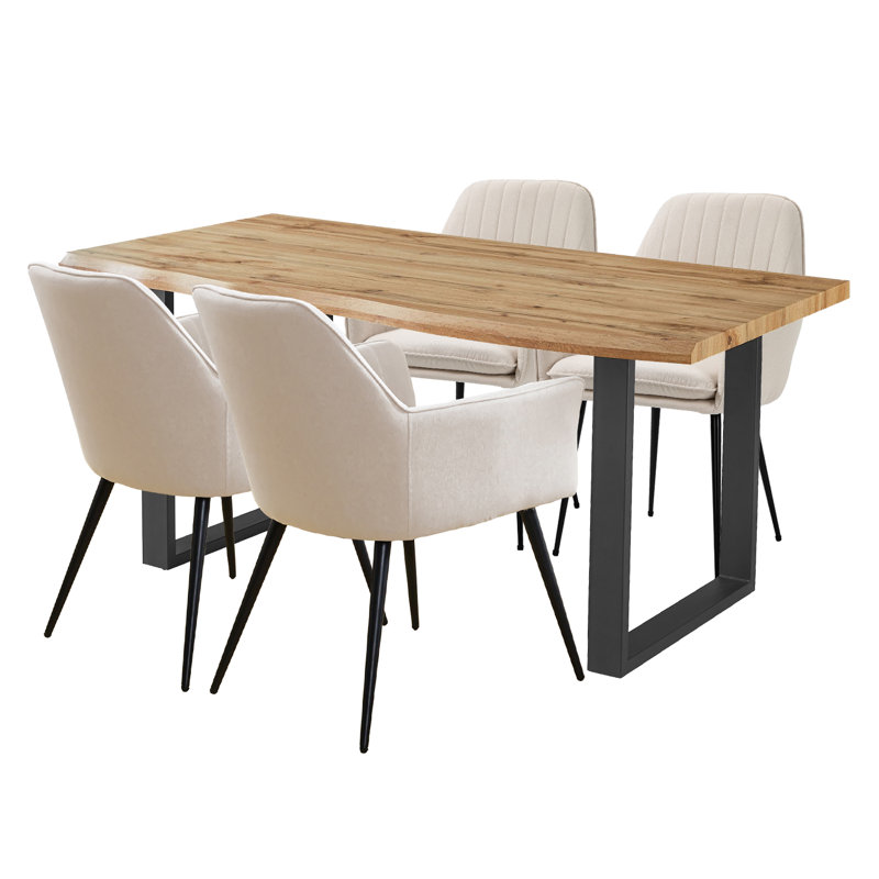 Mose 4 - Person Dining Set, Beige