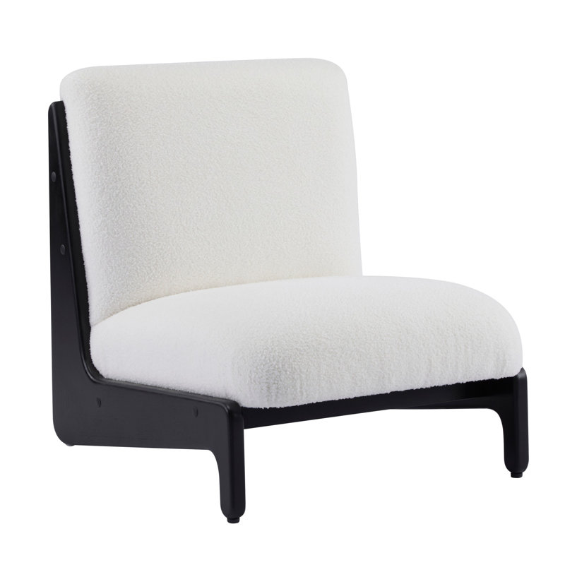 Ensemble de 2 chaises d'appoint avec cadre en bois massif Scott Living, Blanc