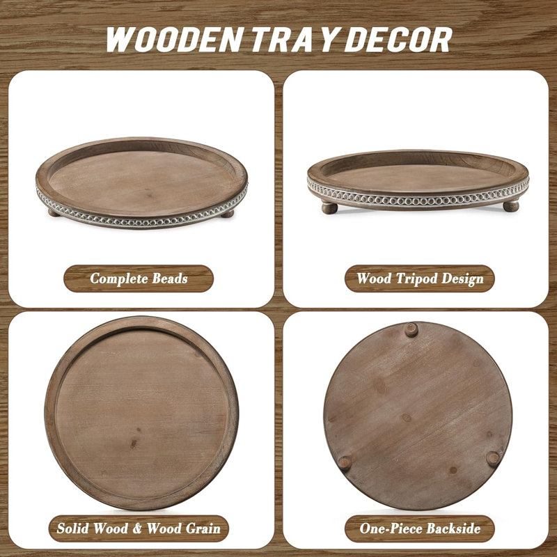 Megin Tray, Warm Brown