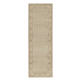 One-of-a-Kind Hand-Knotted Runner 3'1" x 9'11" Cotton Area Rug in Ivory/Brown
