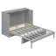 Full Size Murphy Bed with Large Drawers-737664052