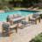 Modern Outdoor Aluminum 3-seat Sofa With Cushions, All-weather Metal Patio Furniture-1252371935