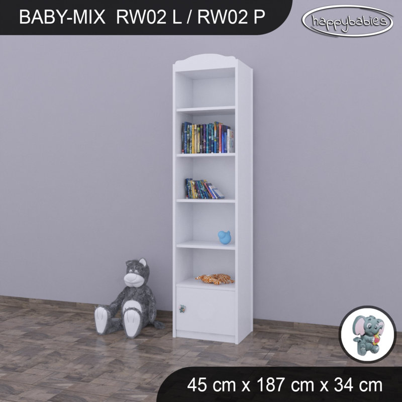 187cm H X 45cm W Kids Cube, White