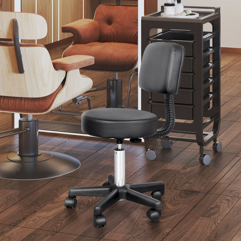 Swivel Upholstered Adjustable Height Counter Stool