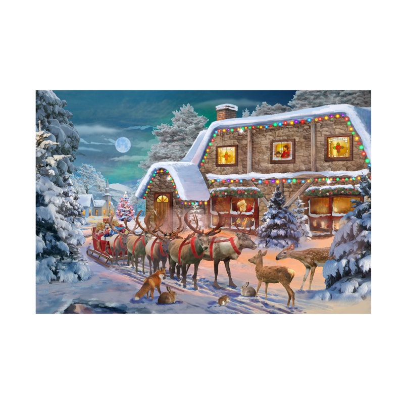 Art sur toile GL Studio Christmas, H 12 po x l 19 po