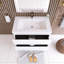 Meuble-lavabo mural simple 36 po avec plateau en résine Monja-1133366459