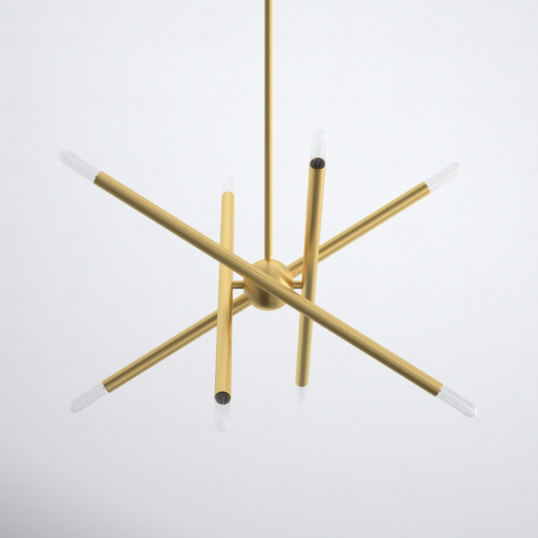 Poco 8 Light Metal Dimmable Sputnik Chandelier