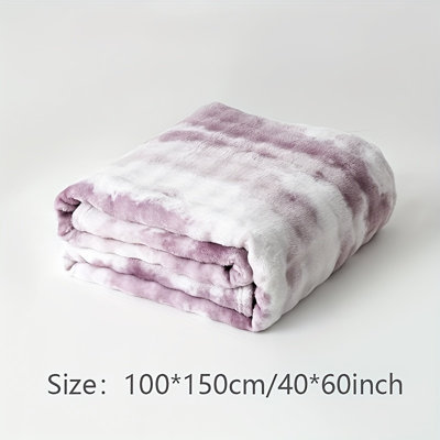 Ultra-Soft Faux Rabbit Fur Throw Blanket - Warm & Cozy For All Seasons, Reversible, Machine Washable