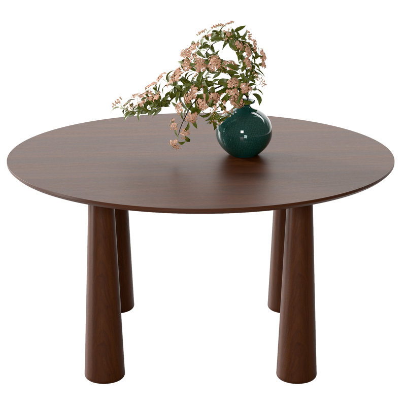 Table de salle à manger Caitlyn, H 30 po x L 59 po x l 59 po, Noyer