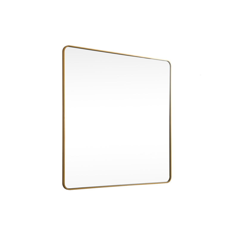 Miroir mural Marengo, Laiton, 42 po x 42 po 