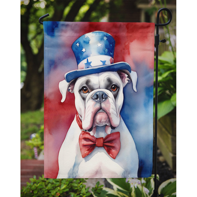 Drapeau patriotique du jardin américain, Boxer blanc