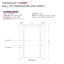 LWK483696-190 Ensemble de fixation murale Lusso 3 pièces, 122 cm x 91 cm x 244 cm, Bellanca-133936782-133936788