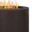Table de foyer d'extérieur au propane en acier 24 po avec réservoir de rangement caché Aegean par Real Flame-125371075