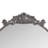 Wall Mounted Arched Full Body Mirror with Vintage Ornate Carved Applique on Top-114796860
