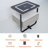 Modern 1 - Drawer Nightstand With Wireless Charging, Led Lights, Bluetooth Player And 3 Lighting Select