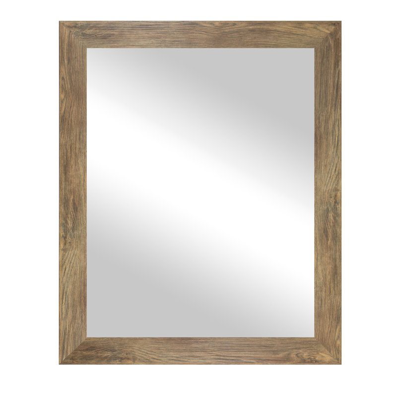 Miroir d'appoint mural Rayne, Brun