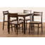4 - Person Solid Wood Top Four Leg Dining Set-1400054014