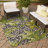 Asuna Green Andromeda Indoor/Outdoor Modern Rug-7072321