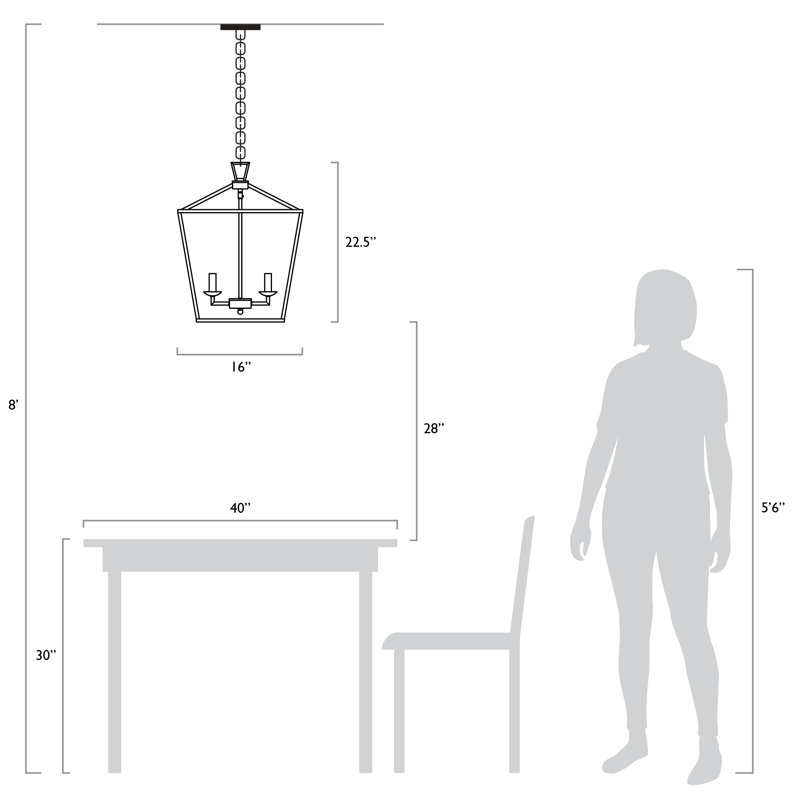 Lustre géométrique à 6 lumières Gunn, Chrome poli