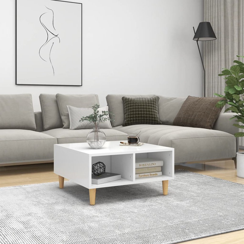 Stapleford Coffee Table with Storage, White/Oak