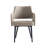 Hickson Leatherette Dining Arm Chair with Metal Legs in Stone-1036469736-1037030197