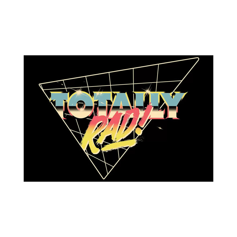 Totally Rad by Mathiole - Print on Canvas, 66.04 cm H x 45.72 cm W x 1.91 cm D, Wrapped Canvas