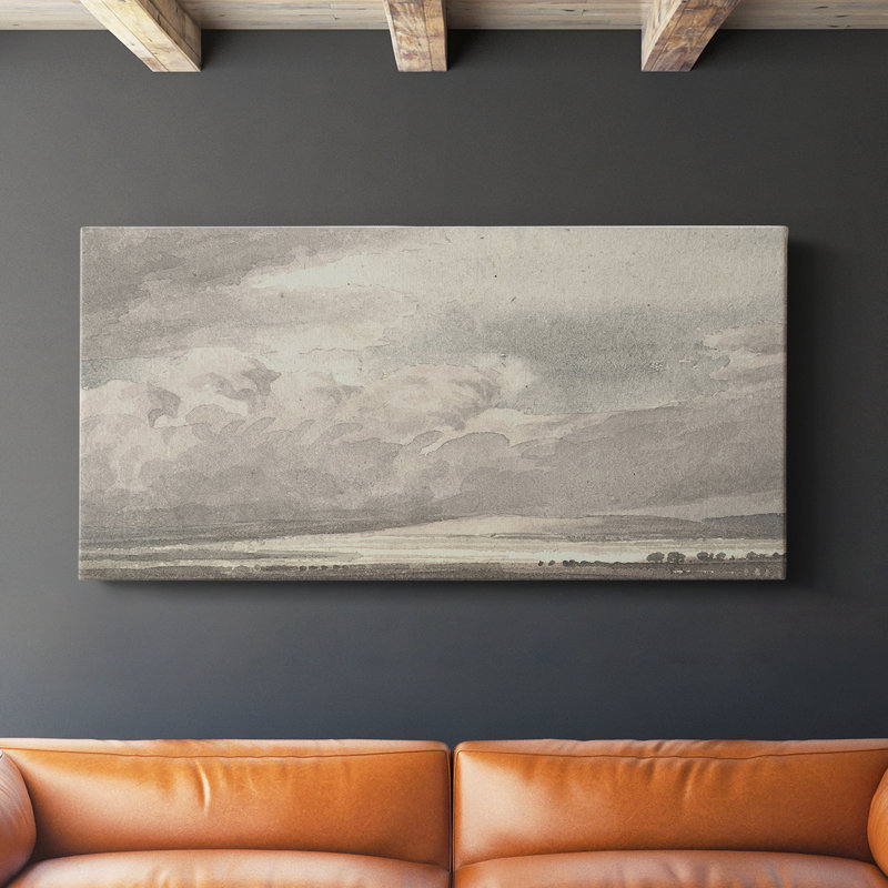 Série paysage - CCCCL XXI - Toile tendue avec châssis - Prêt à être accroché, H 20 po x l 40 po