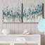 Staccato Blue I - ensemble de 2 reproductions sur toiles tendues-616996300