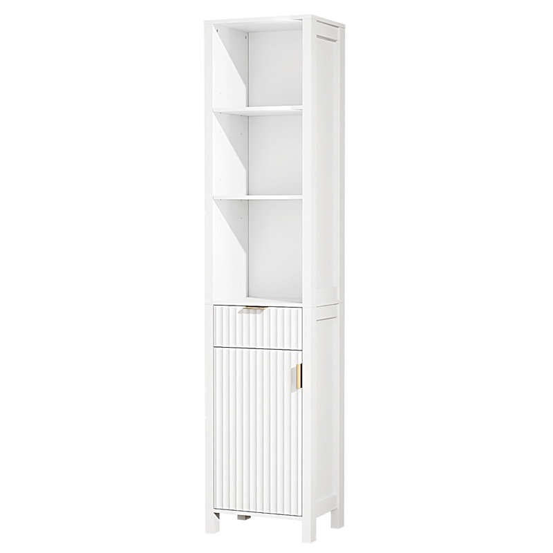 Freestanding Bathroom Storage, White