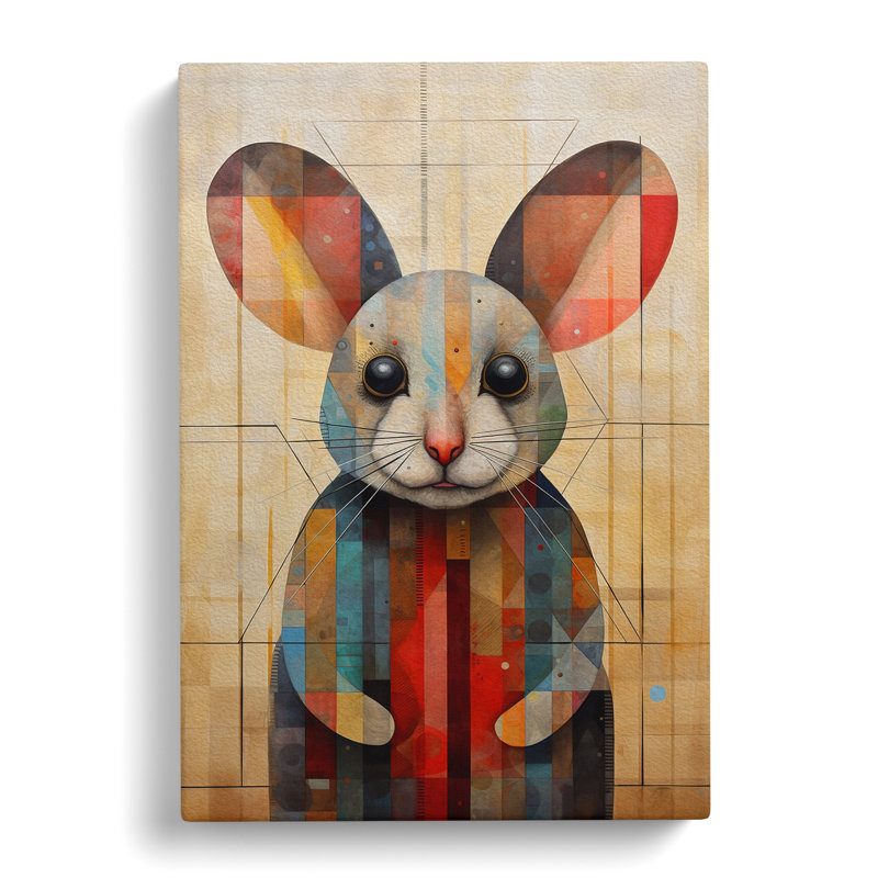 Mouse Geometric No.3 - No Frame Print, 60cm H x 40cm W x 3cm D