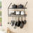Wall Mounted Pot Rack Kitchen 30 Inch 2-Tier Wall Shelf with 12 Hooks-327262220