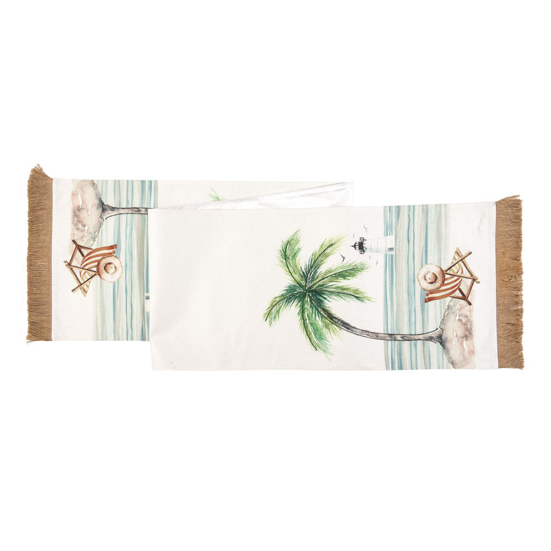 Velia Zaid Is Better At The Beach Embroidered Table Runner