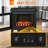 24" Freestanding Electric Fireplace Stove, Infrared Heater With Realistic Log Flame, Adjustable Temp, Overheat Protection, 1000w/1500w, Black - Ideal For Indoor Ambience & Zone Heating (161-269 Sq.ft)