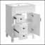 Meuble-lavabo à tablette réglable 24 po avec lavabo en céramique-1146250145