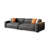 Dark grey Polyester Modular Sofa-785329775