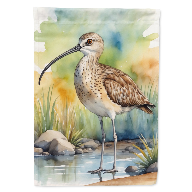 Drapeau de jardin Surfbird Bird, Courlis à long bec
