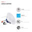 Luminaire encastré à DEL Core de 6 po à intensité variable (blanc chaud/blanc chaud), diffuseur profond anti-éblouissement, température de couleur réglable de 2 700 K à 5 000 K, 1 200 lm, 15 W, IRC 90+, étanche à l'air (norme IC), résistant à l'humidité, certifié ETL, blanc-136386636