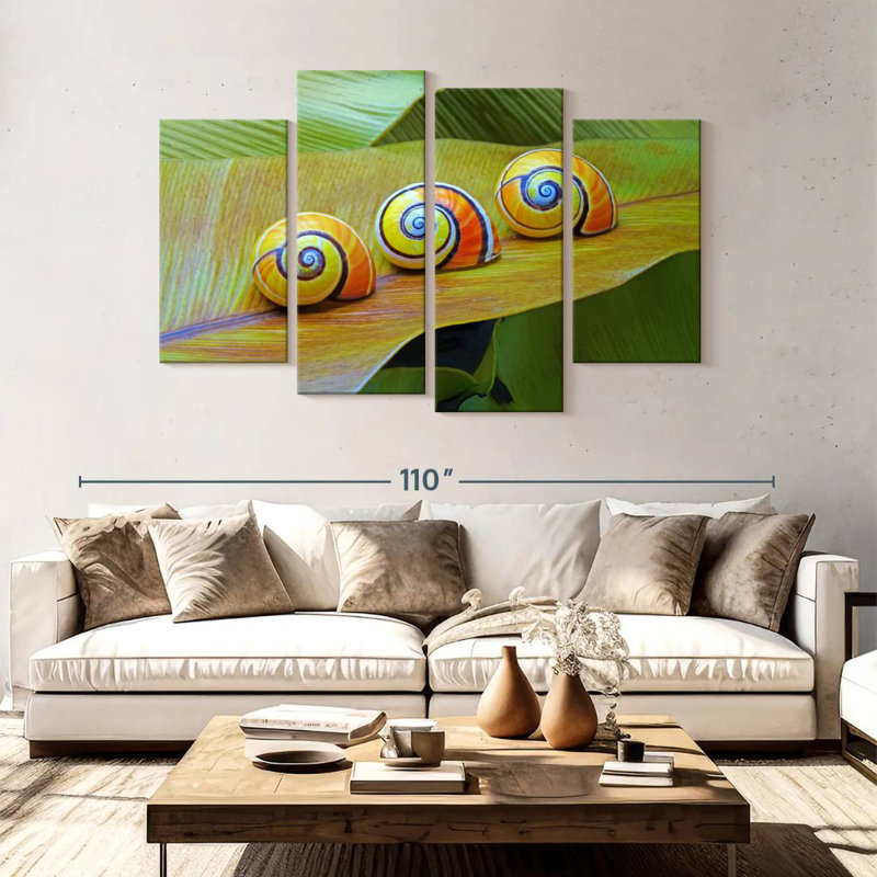 Brampt Cuban Snails, 54" H x 84" W