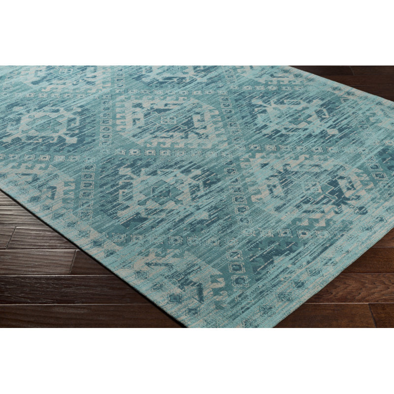 Woodhouse Cotton Oriental Indoor Rug, Rectangle 8' x 10'