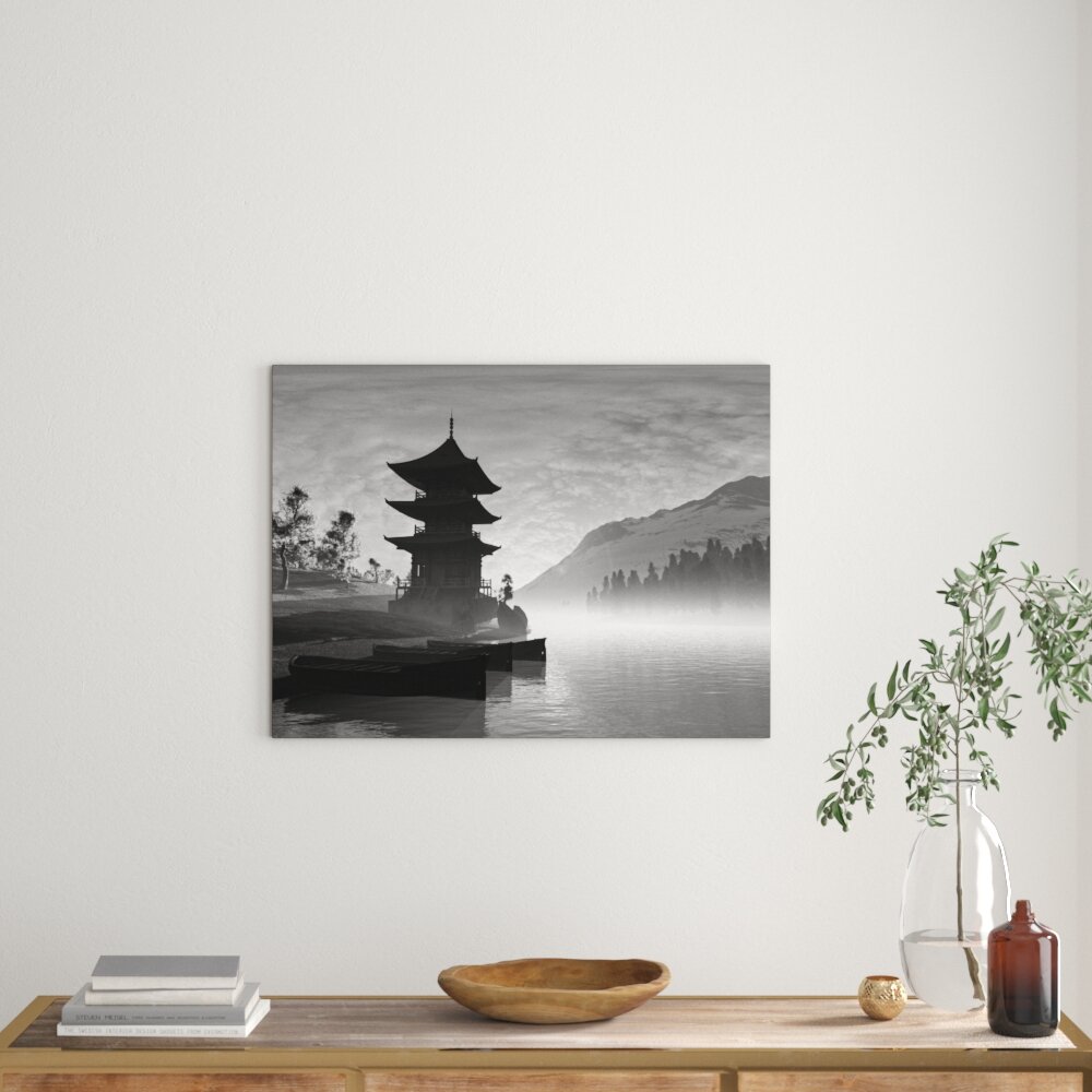 Leinwandbild „Chinesisches Haus“, Fotodruck