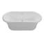 Laney 4 DoloMatte 72" x 34" Freestanding Soaking Solid Surface Bathtub-313103706-313103707