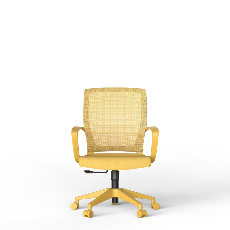 Chaise de bureau colorée, supportant 159 kg, idéale pour le télétravail ou le travail à domicile, avec dossier en maille.