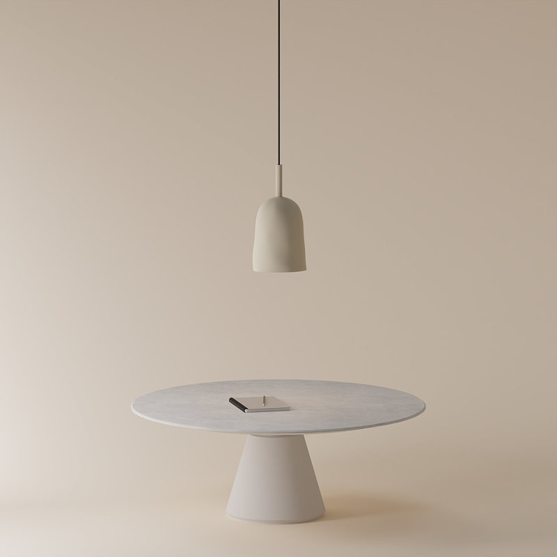 Vessel Pendant Light, 24" H x 14.5" W x 9" D, Sand, Black