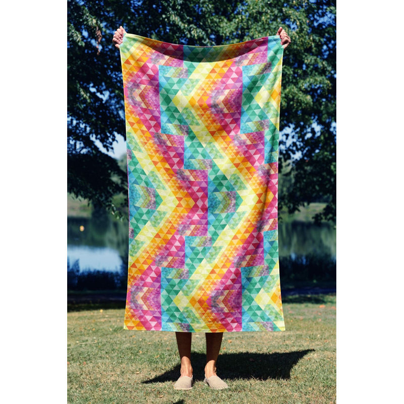 Serviette de plage ultra-douce, 30 x 59 pouces | Microfilament 70% polyester / 30% polyamide | Séchage rapide, léger et compact pour les voyages | Parfait pour la plage, la piscine, la salle de sport et les aventures en plein air