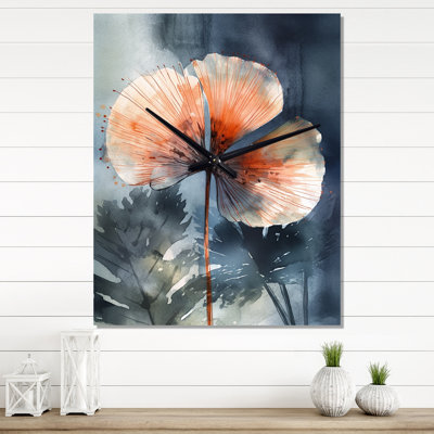 Jaleen - Floral Leaves Very Large Wall Clocks