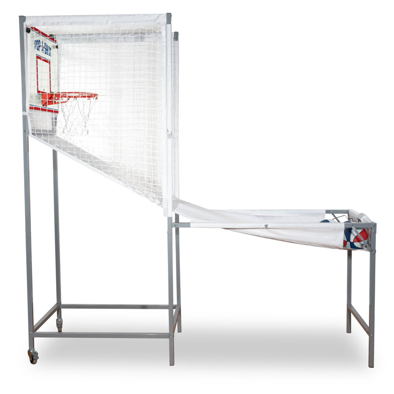 Indoor Portable Alloy Steel Arcade Basketball Game with Folding Ramp