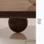 Table basse noyer massif et bois manufacturé-129166857