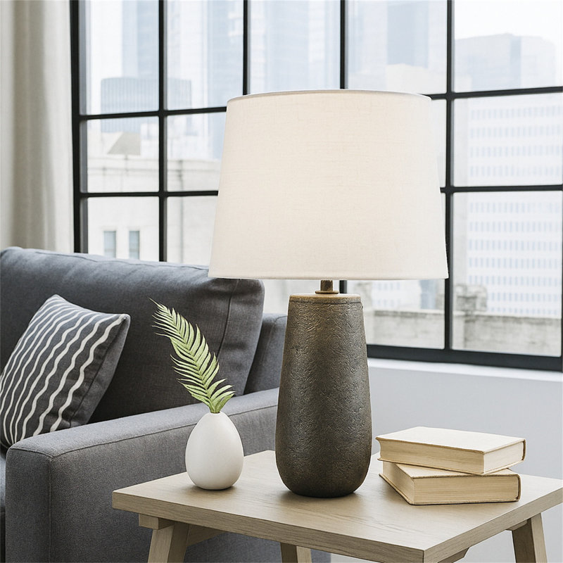Cihan Table Lamp, Antique Bronze Finish