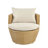 KONO OUTDOOR PATIO 3PC BOHO FAUX WICKER CHAT SET